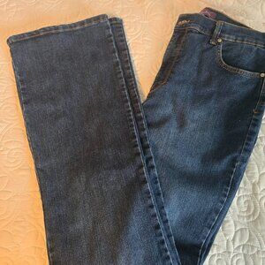 Gloria Vanderbilt Amanda Jeans Ladies 12 Long Dark Wash Denim Bootcut 32” Inseam